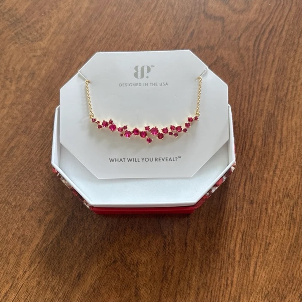 BP Red and Gold July 2025 Necklace with Elegant Design